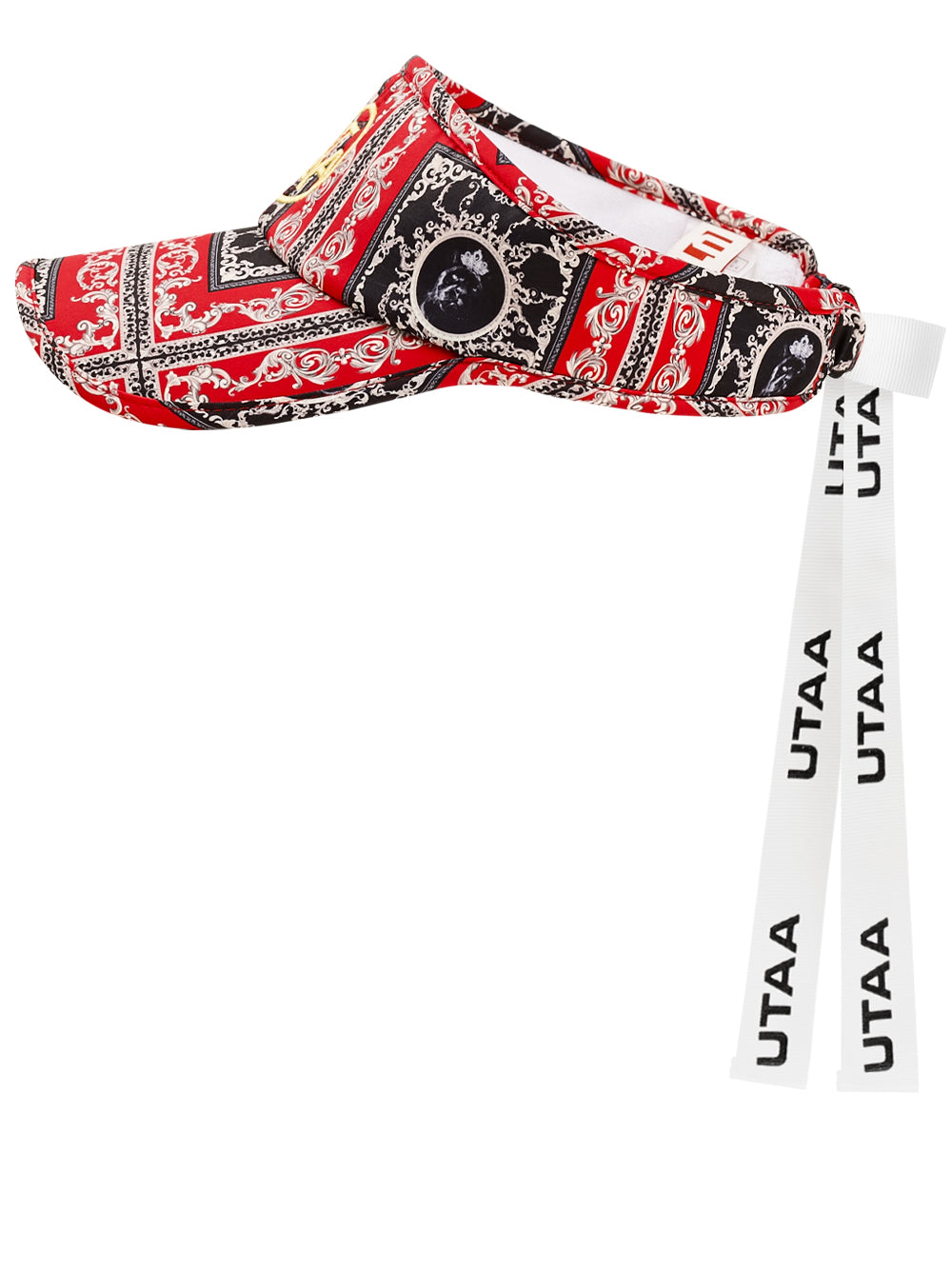 UTAA ギルトバッキンガムカラーサンバイザー レッド : Women's