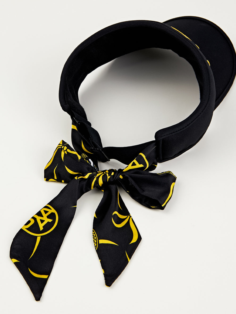 UTAA TiedリボンパンサーScarfサンバイザー ブラック : Women's
