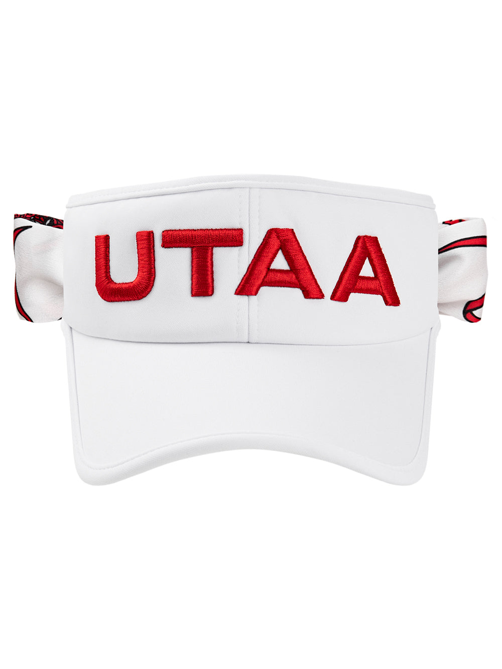 UTAA TiedリボンパンサーScarfサンバイザー ホワイト : Women's