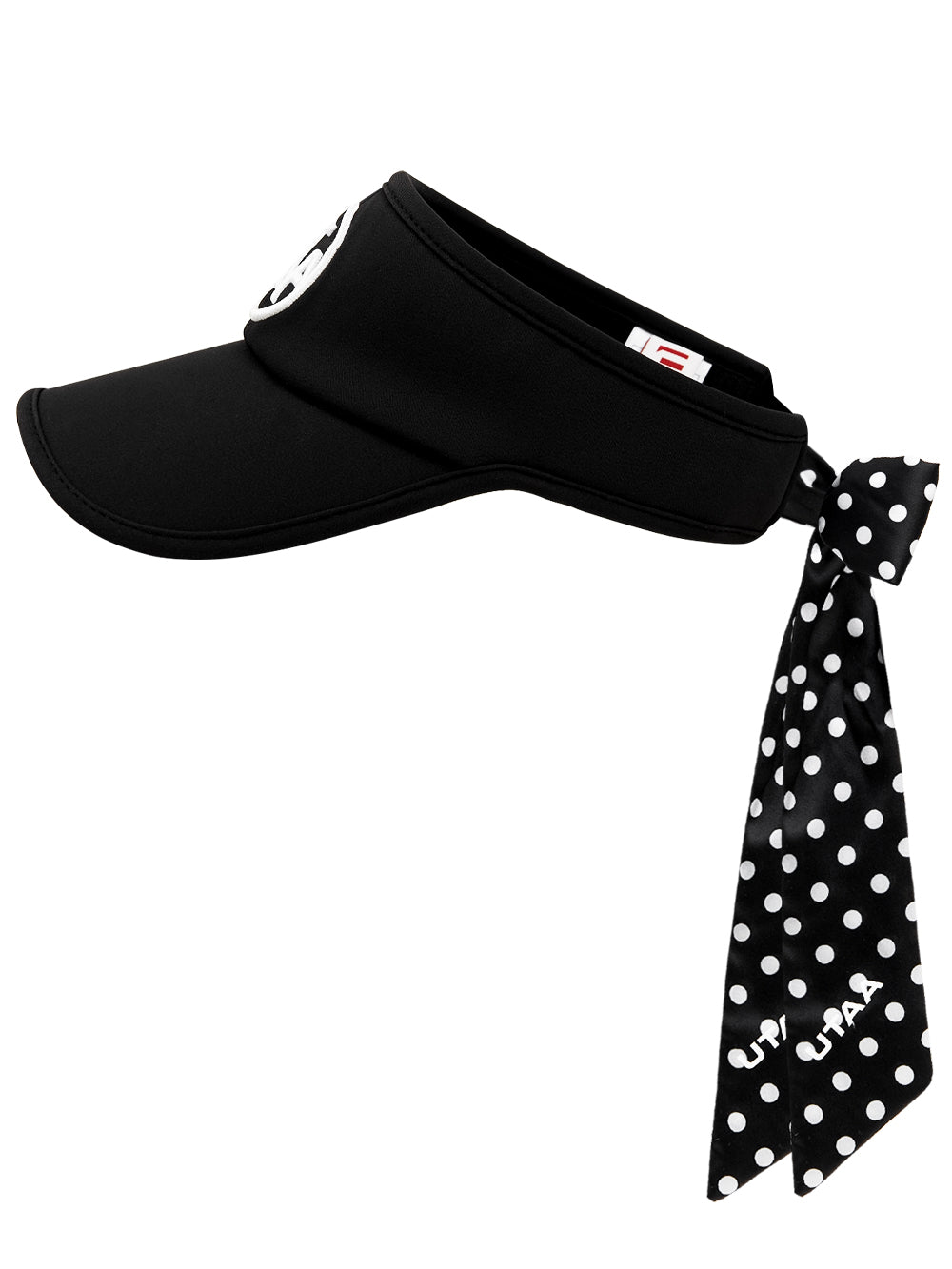 UTAA ドルチェクラシックドットScarfサンバイザー ブラック : Women's