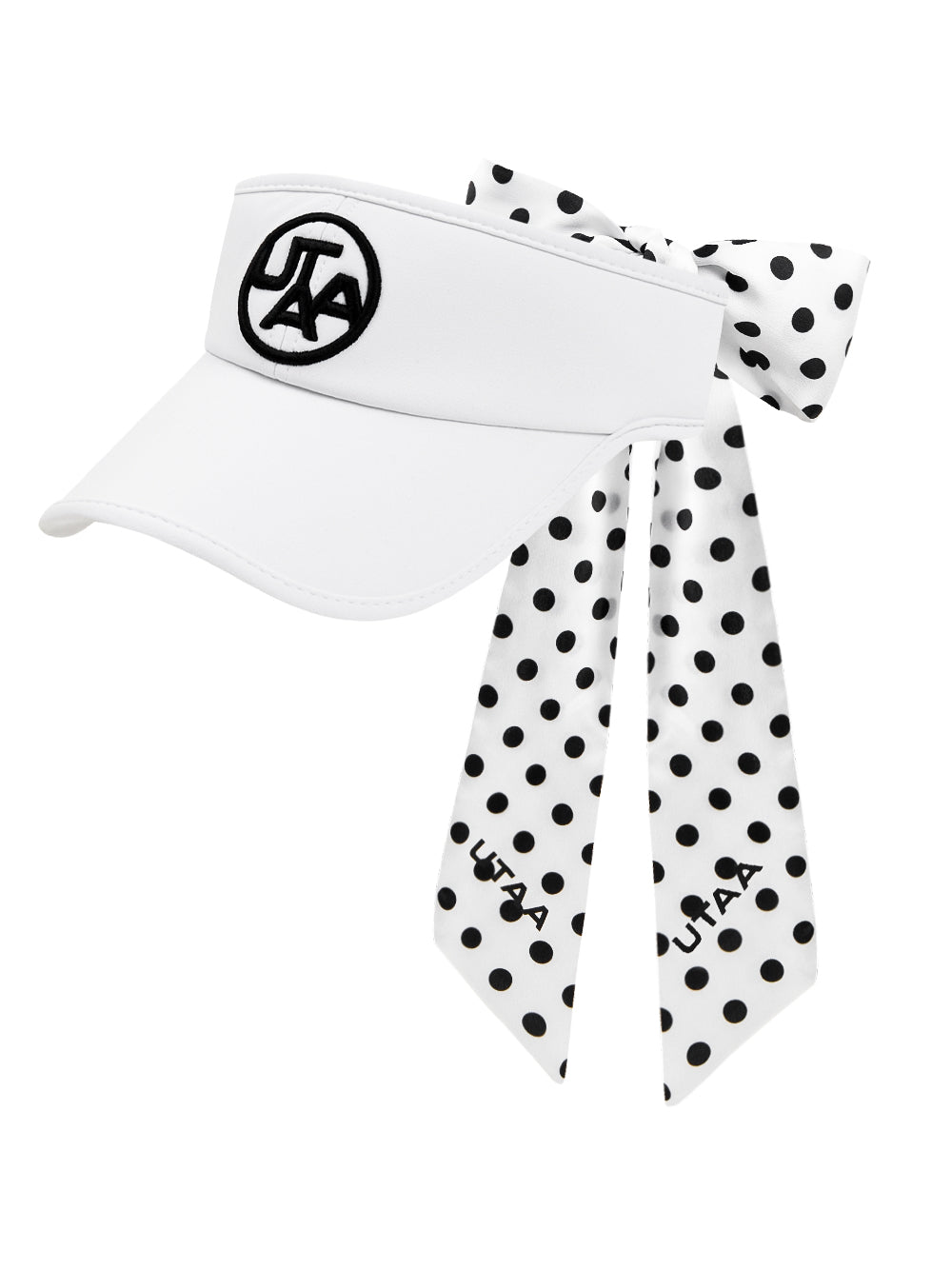 UTAA ドルチェクラシックドットScarfサンバイザー ホワイト : Women's