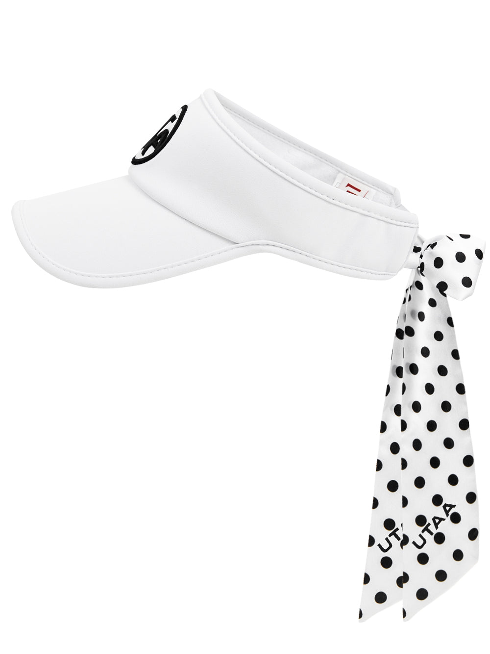 UTAA ドルチェクラシックドットScarfサンバイザー ホワイト : Women's