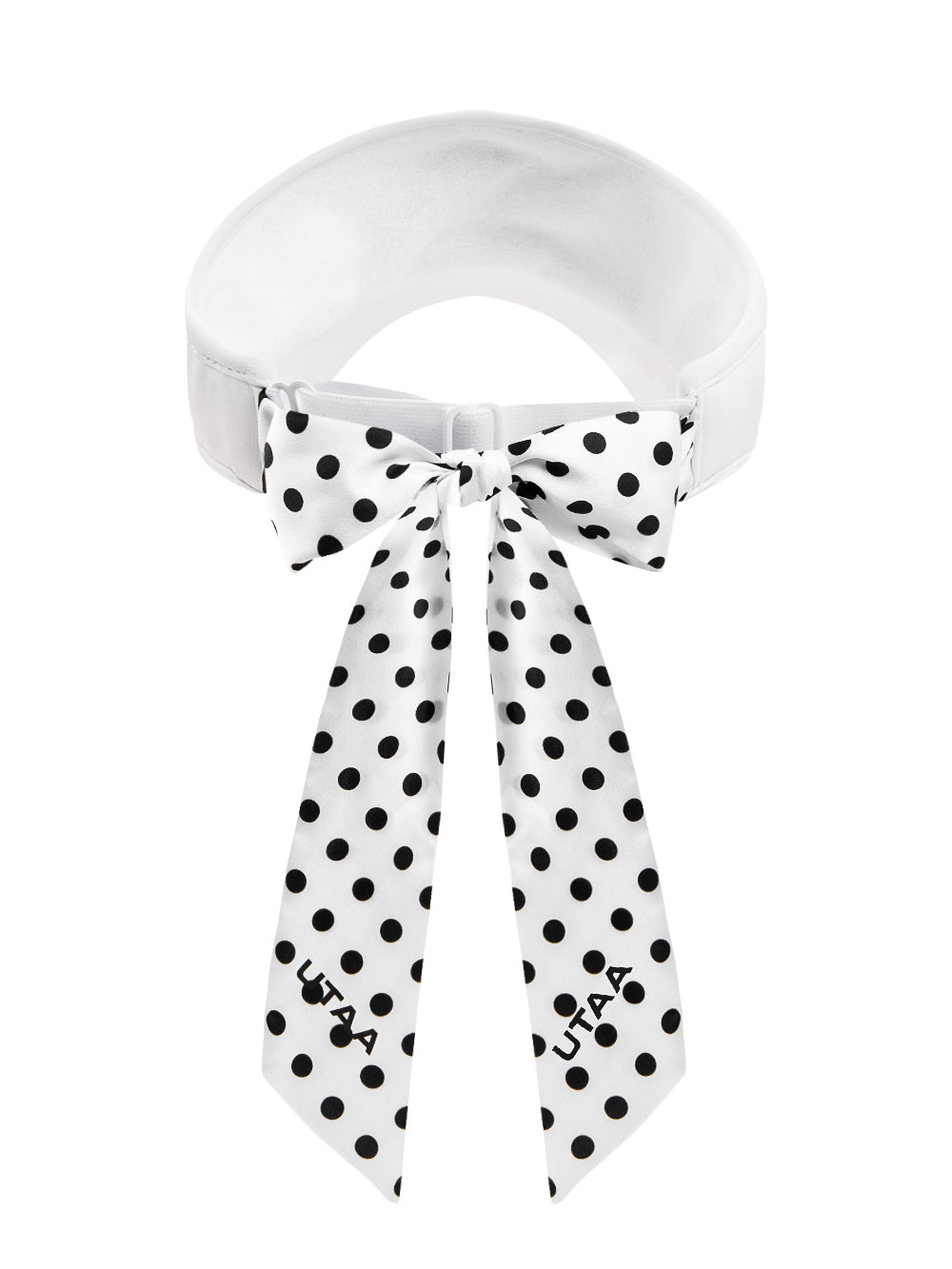 UTAA ドルチェクラシックドットScarfサンバイザー ホワイト : Women's
