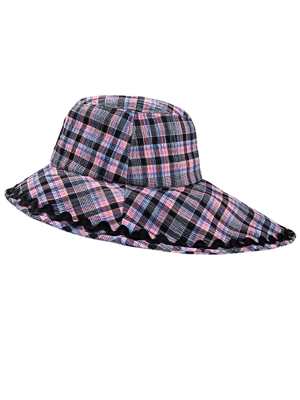 ブランチェックシアバケットハット
