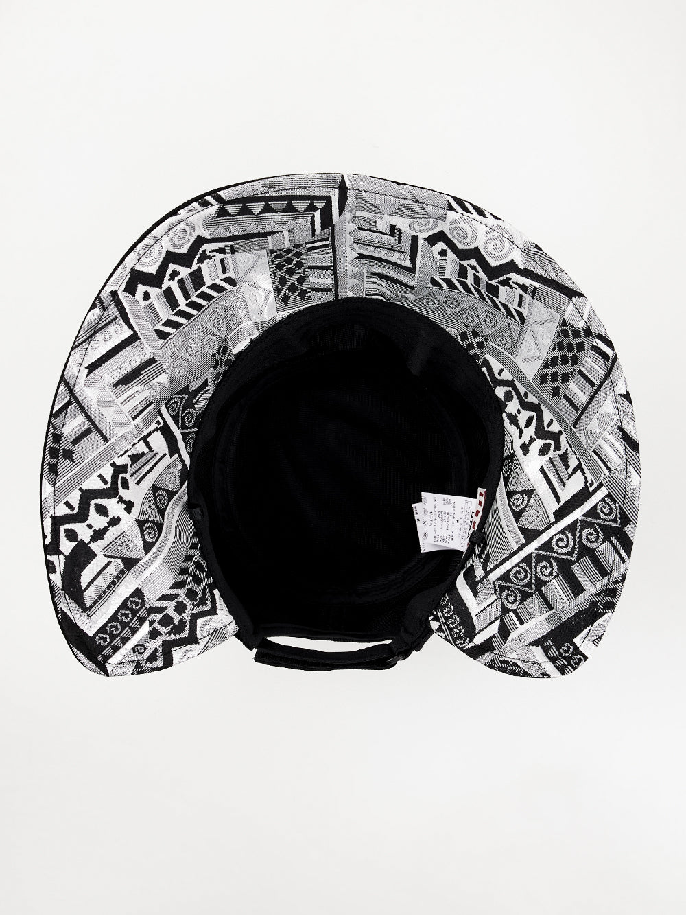 ユタ ブラックフロストシルバーリッシュバックオープンバケットハット:女性用