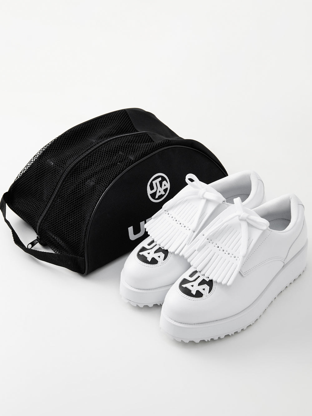 UTAA モノエンブレムダービーキルティプラットフォームスニーカー : Women's WH 13