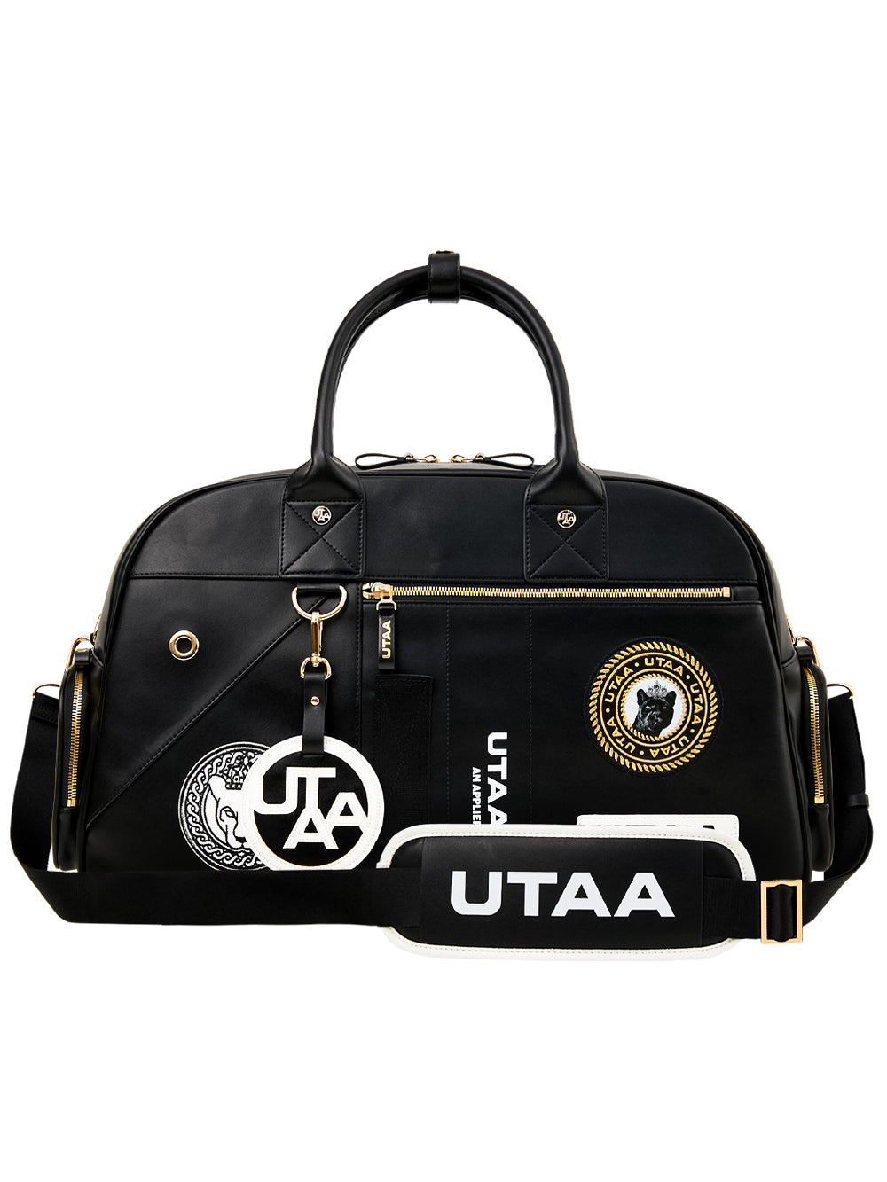 ユタ ギルトリング パッチワーク ボストンバッグ