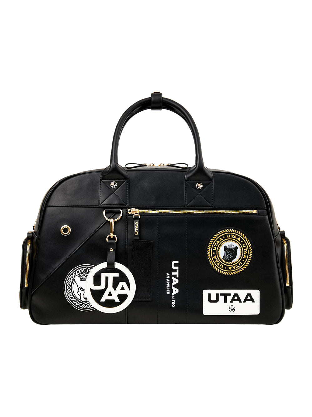 ユタ ギルトリング パッチワーク ボストンバッグ