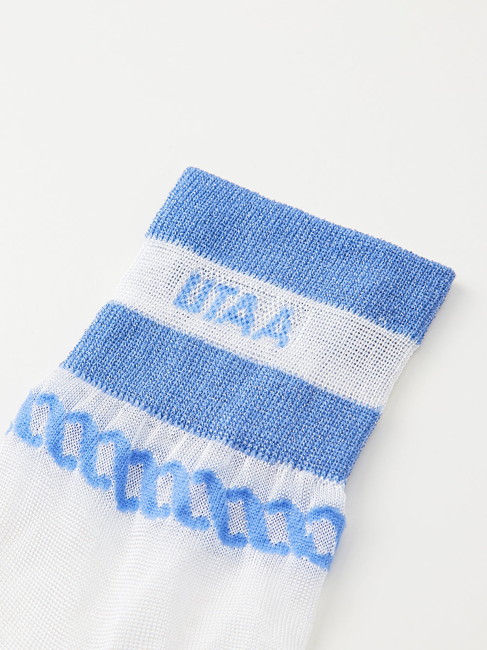UTAA ScudoGlintロゴメッシュソックス スカイブルー : Women's