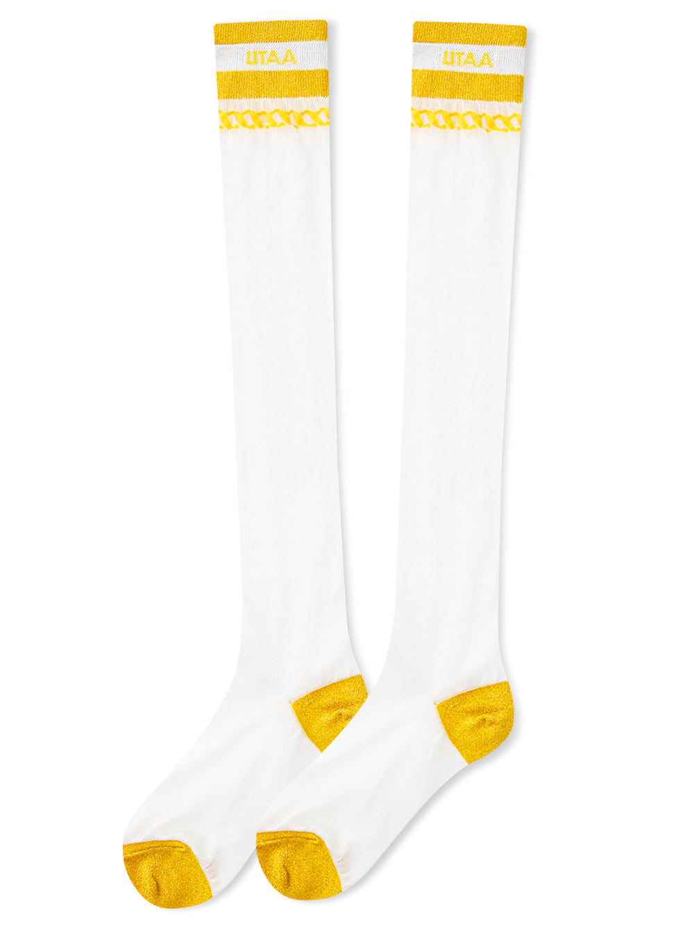 UTAA ScudoGlintロゴメッシュKneeソックス : Women's