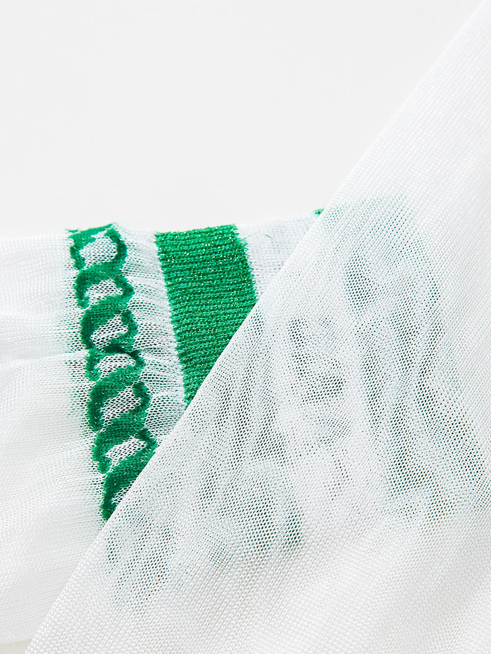 UTAA ScudoGlintロゴメッシュKneeソックス グリーン : Women's