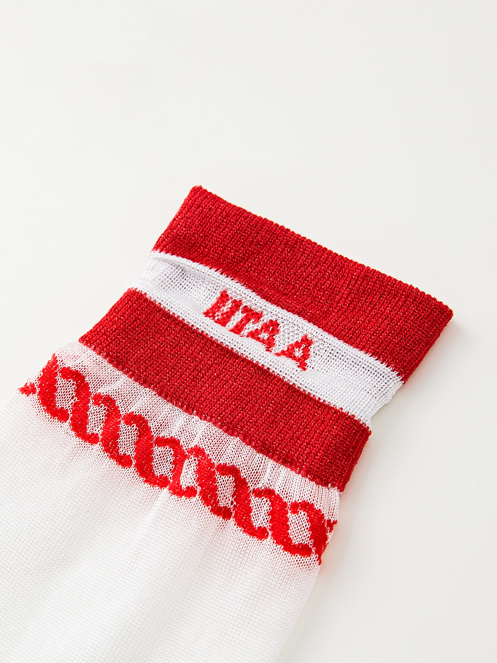 UTAA ScudoGlintロゴメッシュKneeソックス レッド : Women's