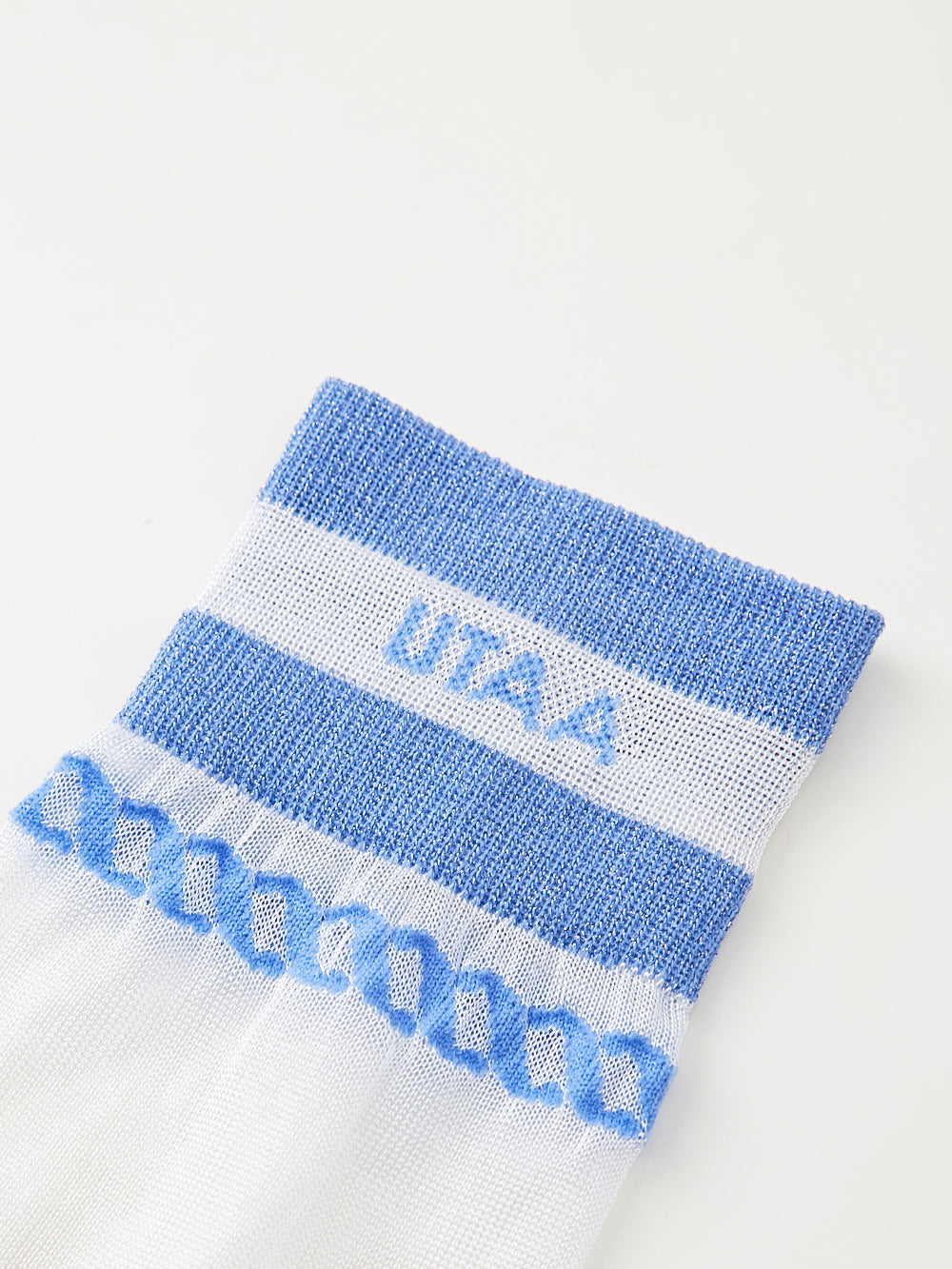 UTAA ScudoGlintロゴメッシュKneeソックス スカイブルー : Women's
