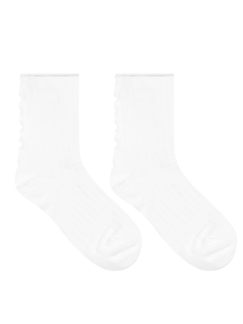 UTAA パンサーRuffleレースソックス ホワイト : Women's
