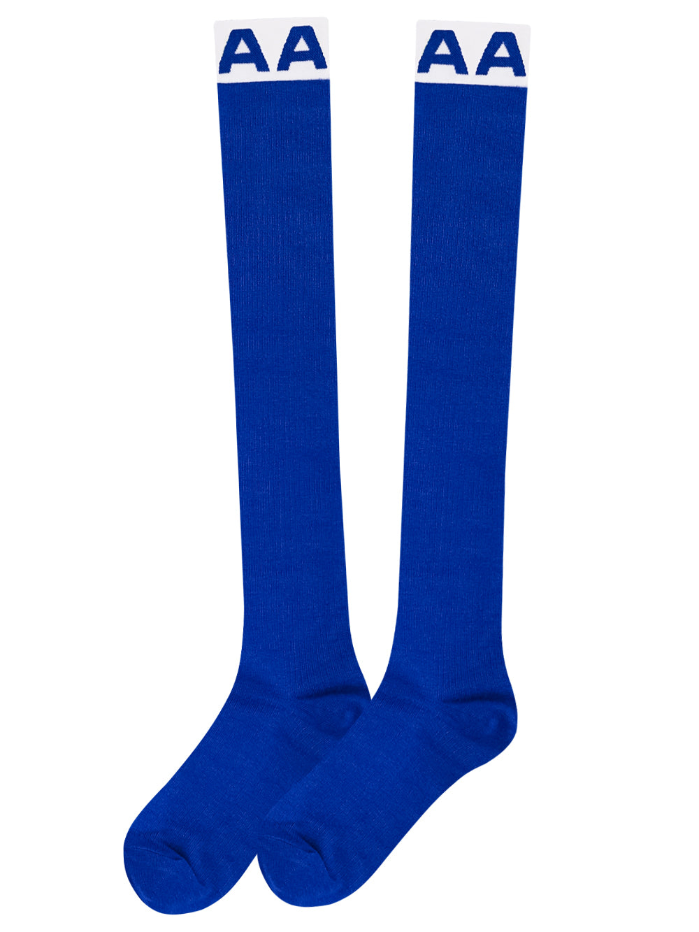 UTAA EssentialボールドロゴKneeソックス ブルー : Women's