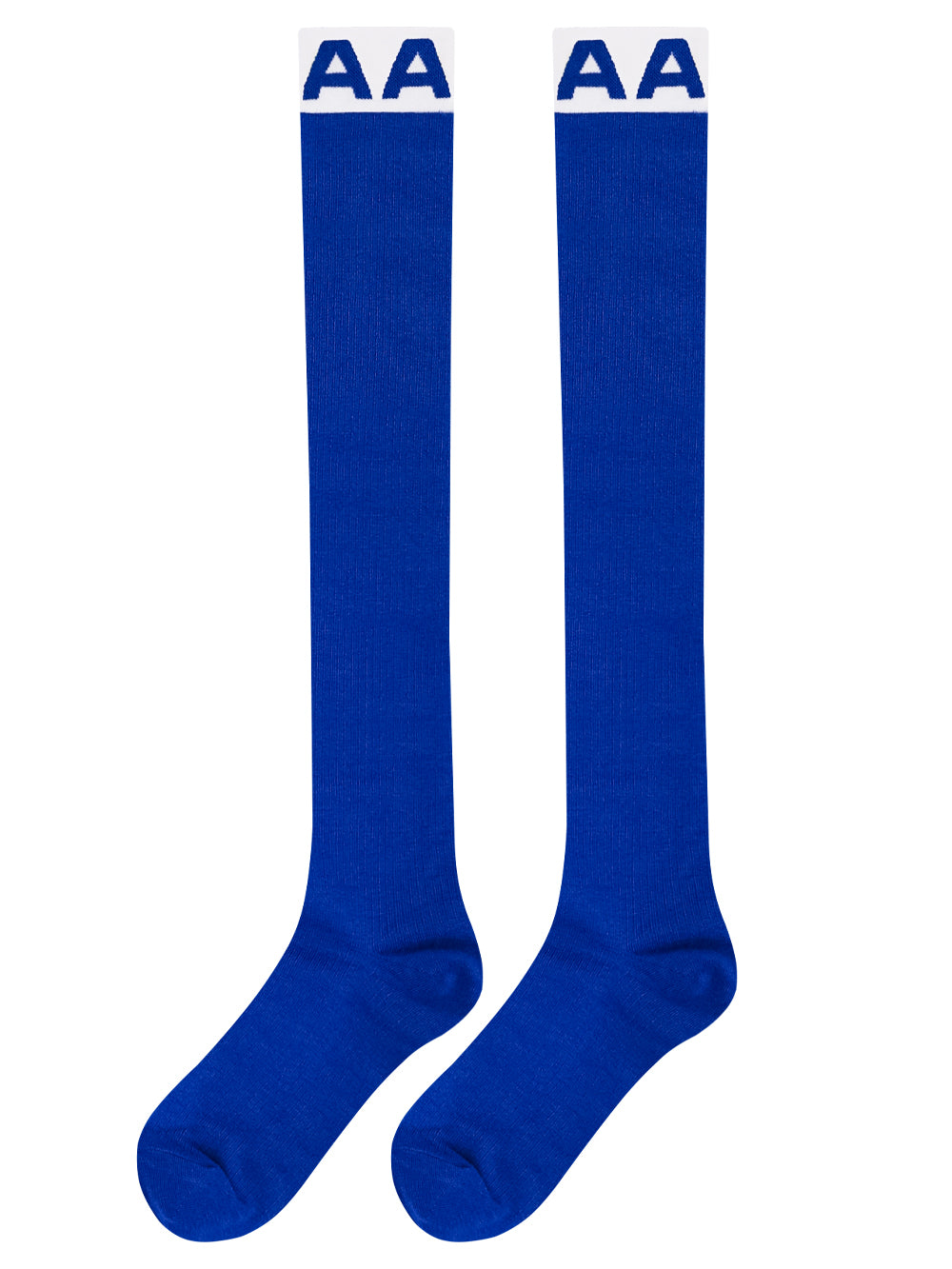 UTAA EssentialボールドロゴKneeソックス ブルー : Women's