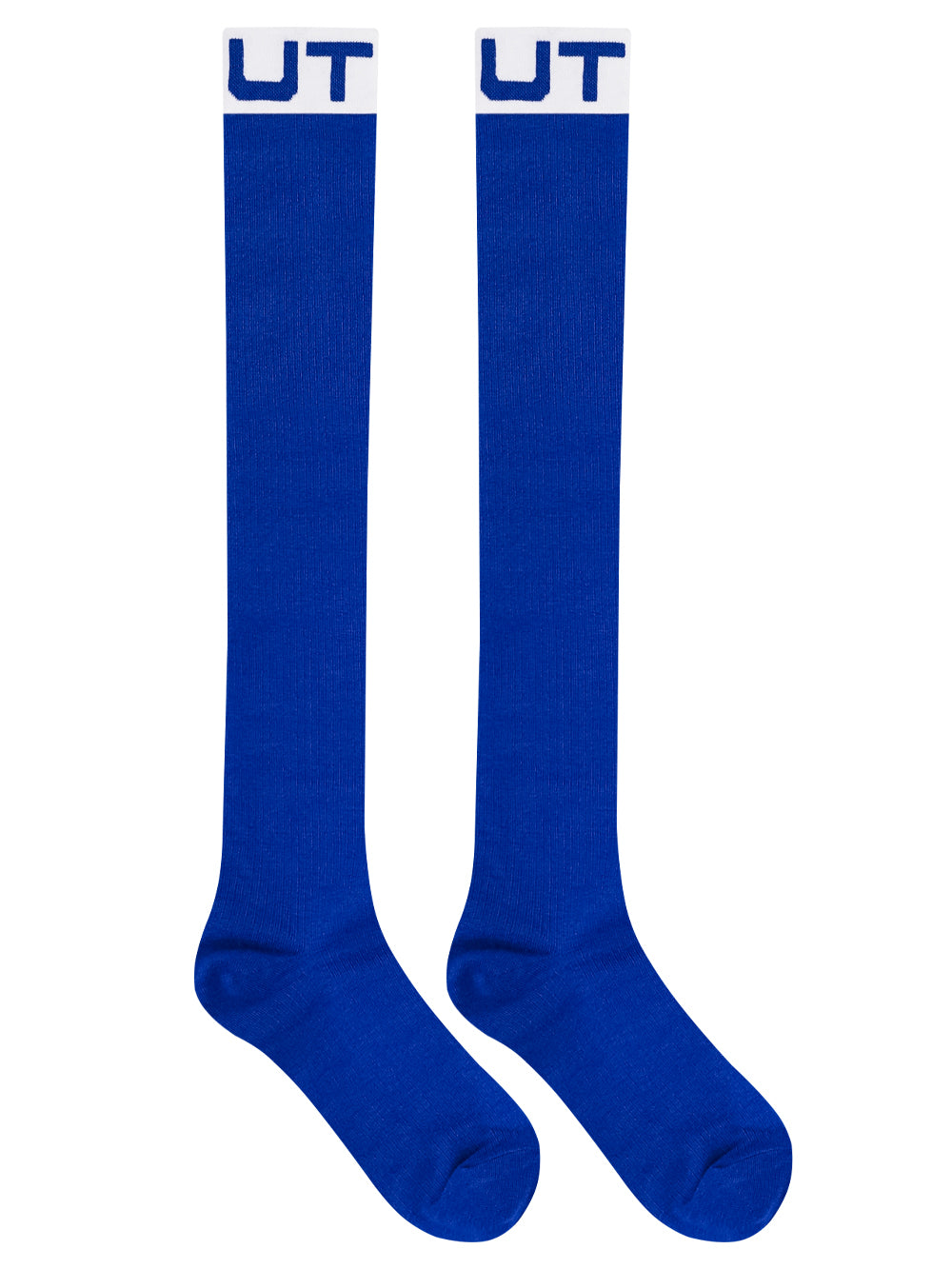 UTAA EssentialボールドロゴKneeソックス ブルー : Women's