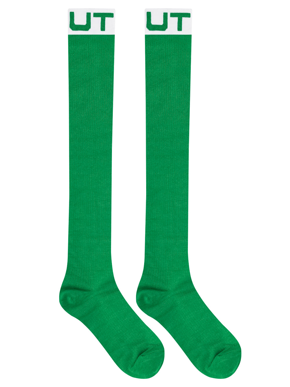 UTAA EssentialボールドロゴKneeソックス グリーン : Women's