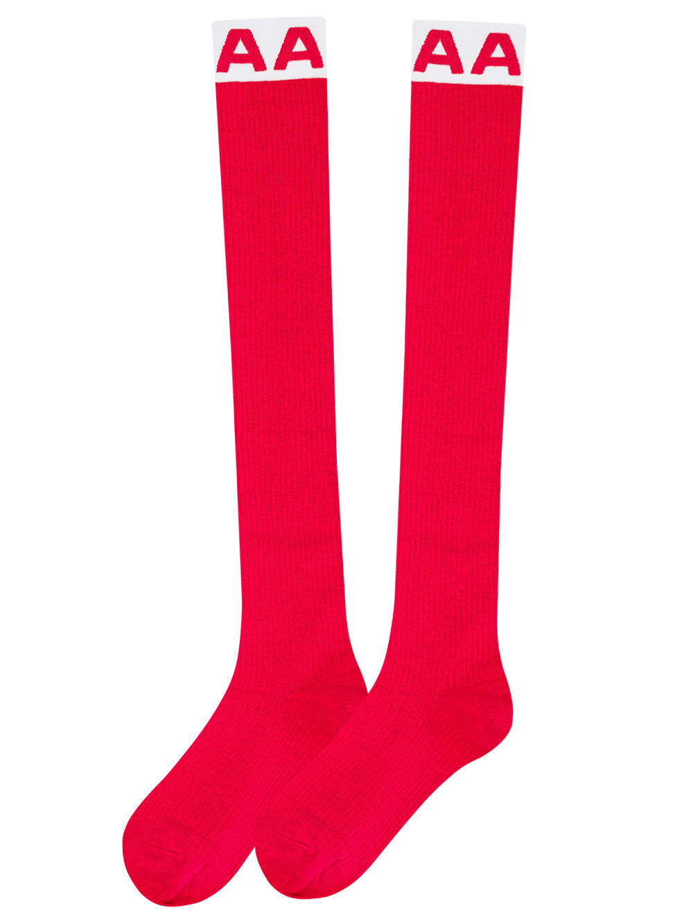 UTAA EssentialボールドロゴKneeソックス レッド : Women's