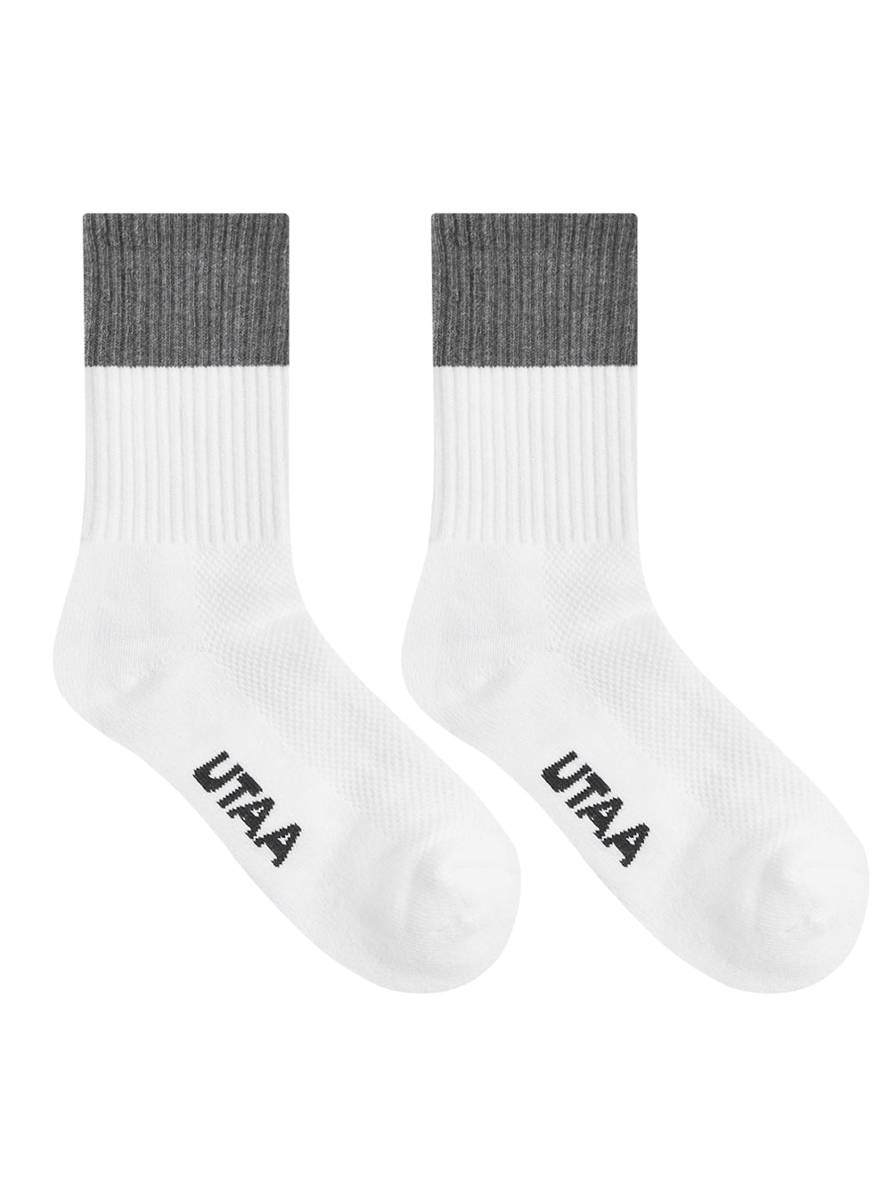 UTAA シンボルモノスクエアソックス ホワイト : Women's