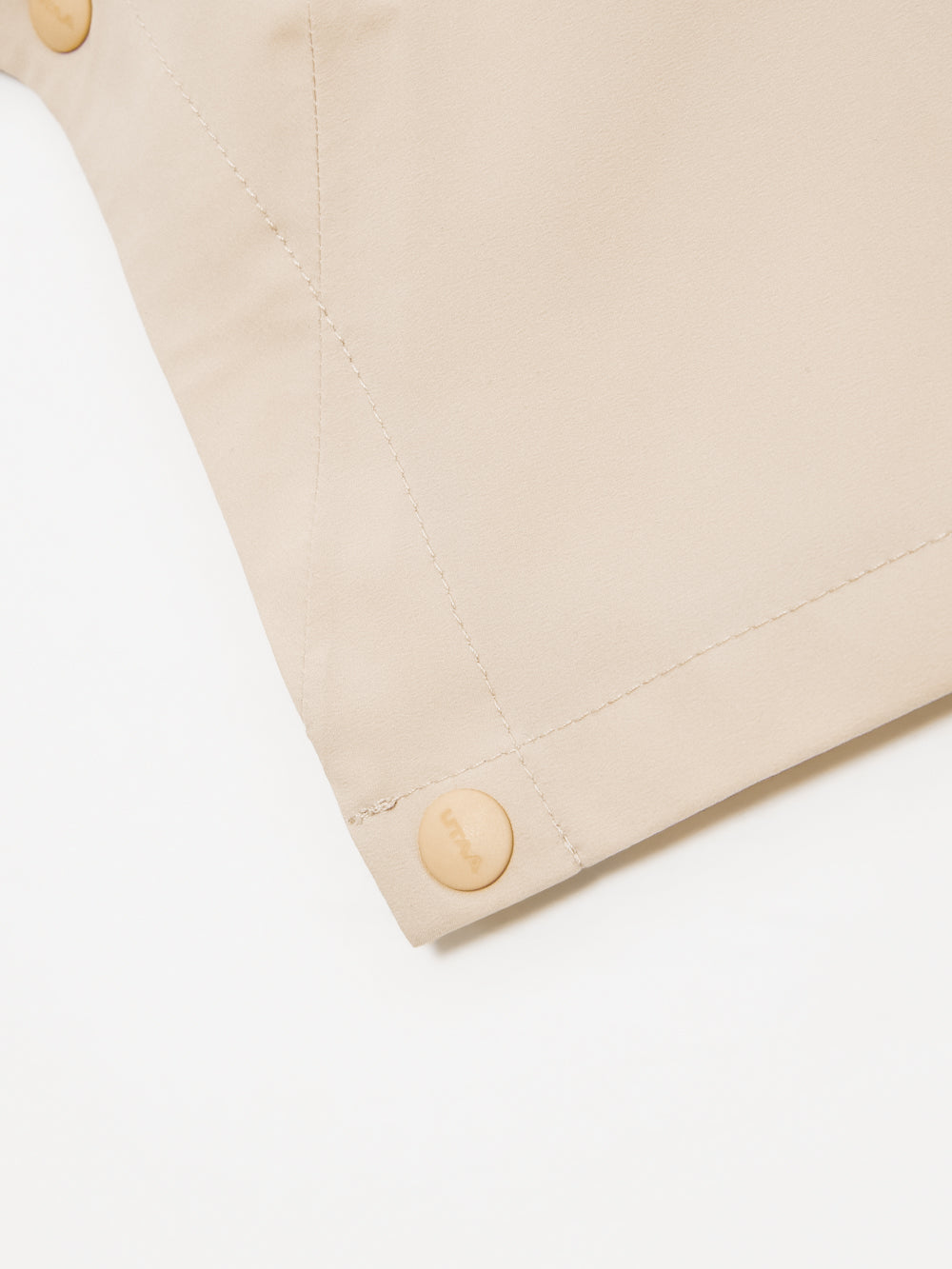 UTAA ボールドロゴHoodiePonchoRaincoat ベージュ : Women's