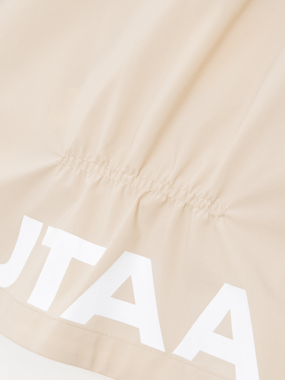 UTAA ボールドロゴHoodiePonchoRaincoat ベージュ : Women's