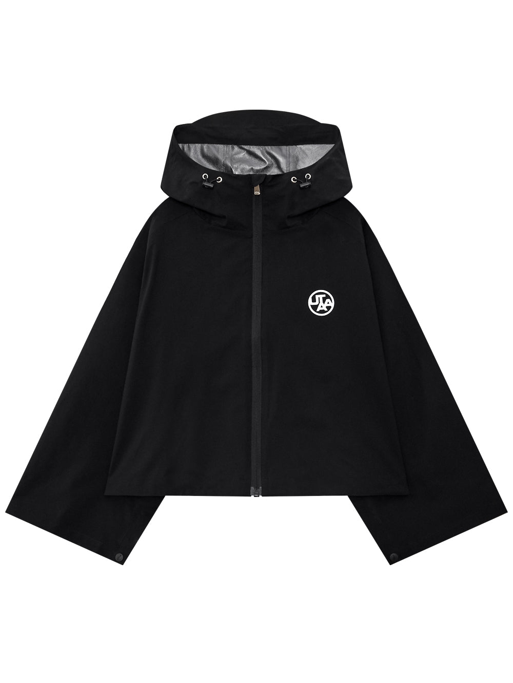 UTAA ボールドロゴHoodiePonchoRaincoat ブラック : Women's