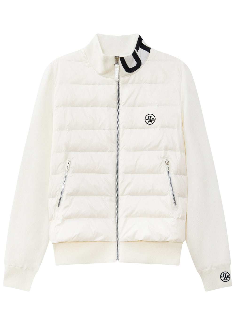 UTAA モノTypoニットスリーブダウンジャンパー アイボリー : Men's