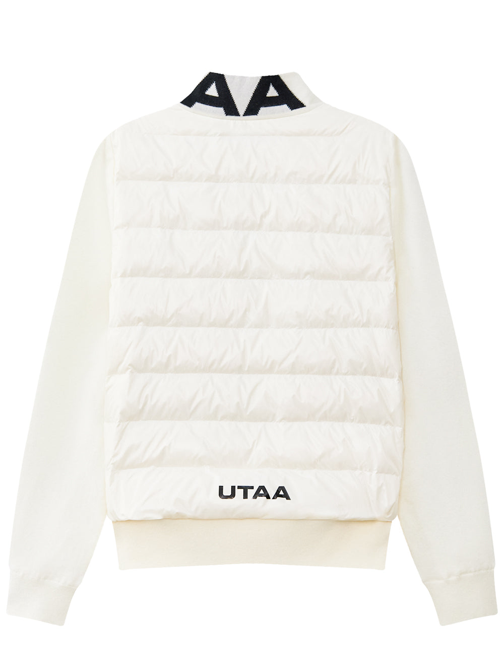 UTAA モノTypoニットスリーブダウンジャンパー アイボリー : Men's