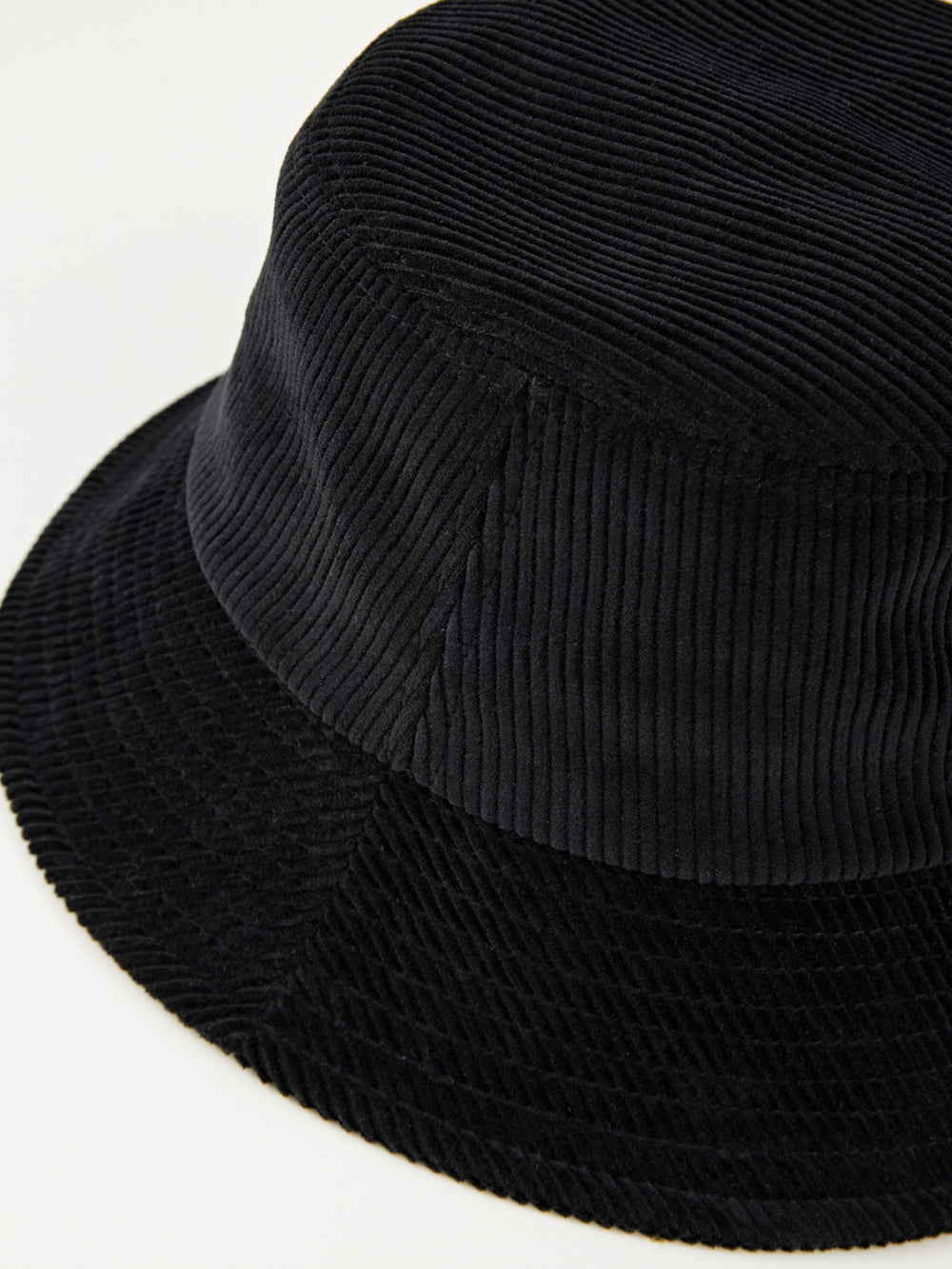 UTAA ゴールドパンサーCorduroyバケットハット ブラック : Women's