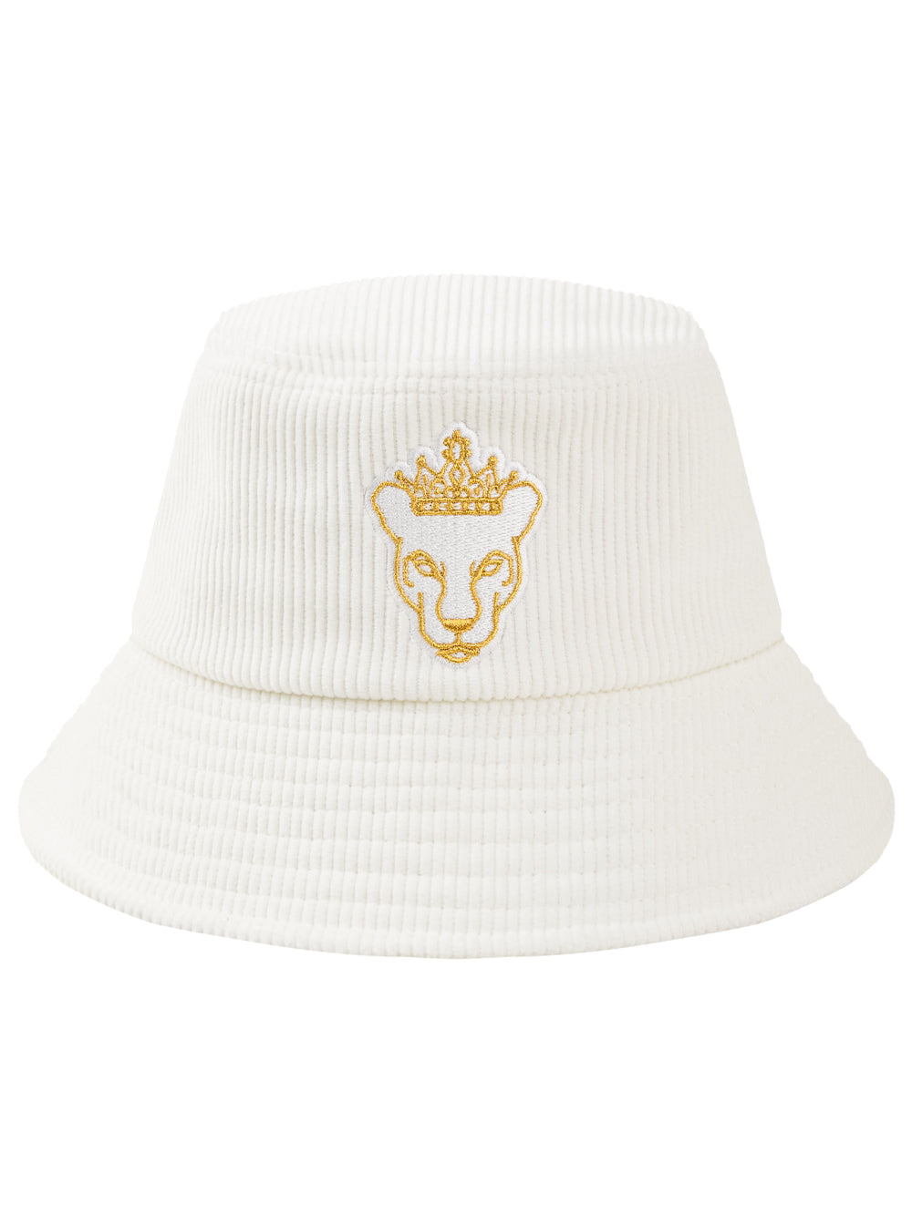 UTAA ゴールドパンサーCorduroyバケットハット ホワイト : Women's