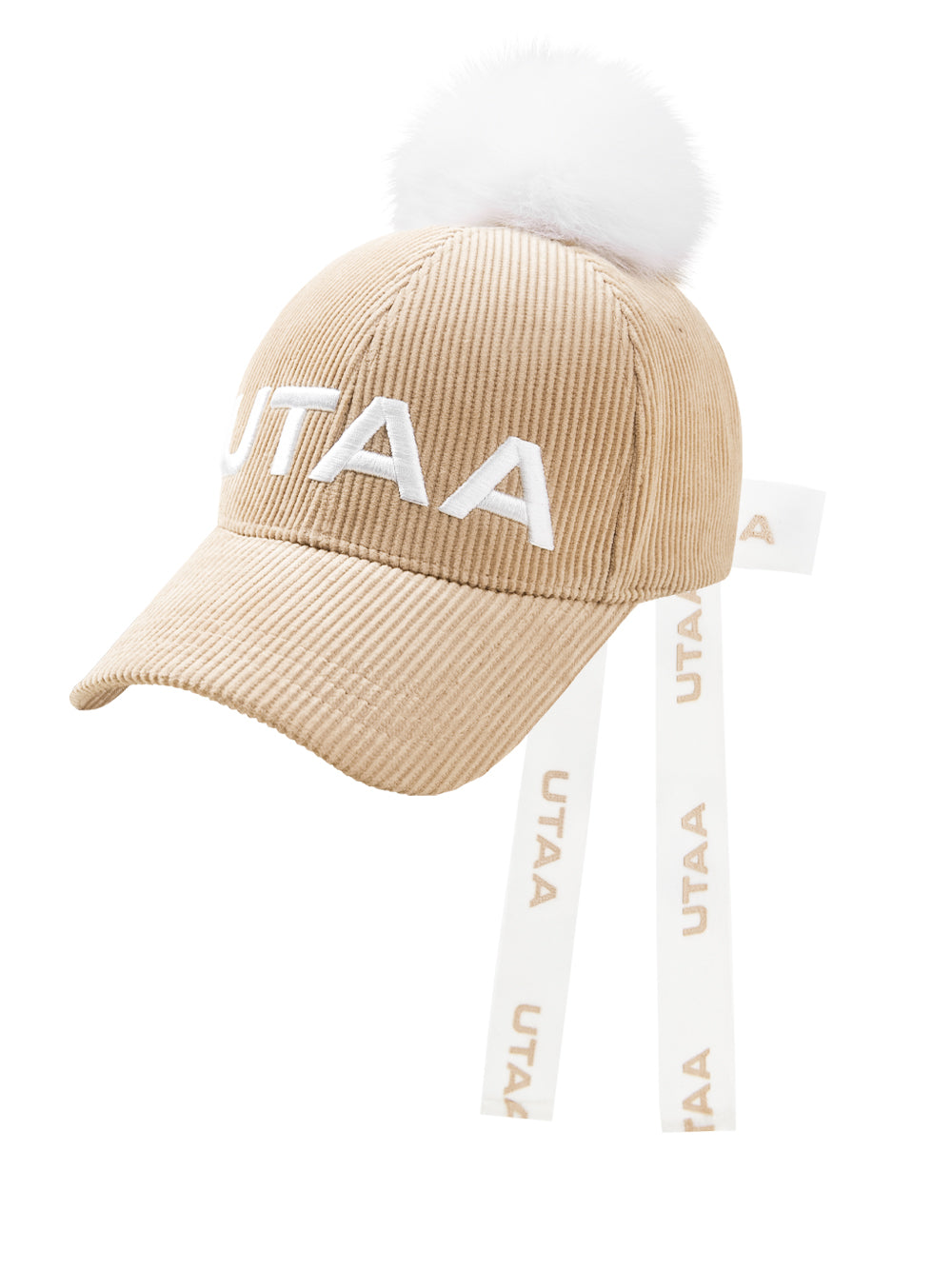 UTAA MellowCorduroyファーBallキャップ : Women's