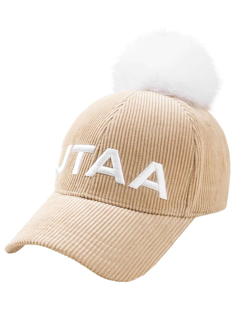UTAA MellowCorduroyファーBallキャップ : Women's