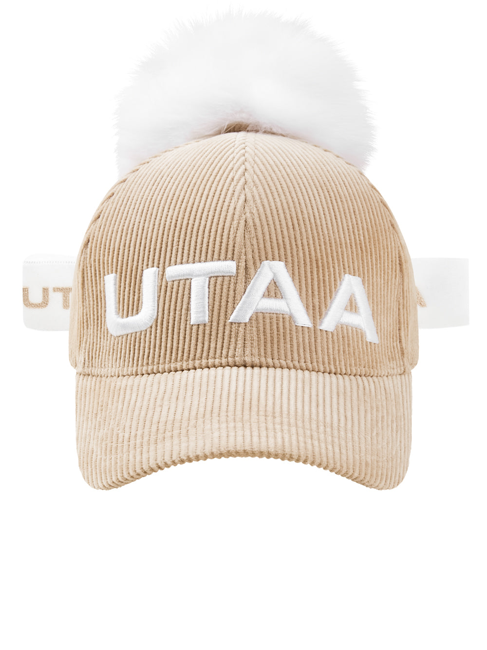 UTAA MellowCorduroyファーBallキャップ ベージュ : Women's