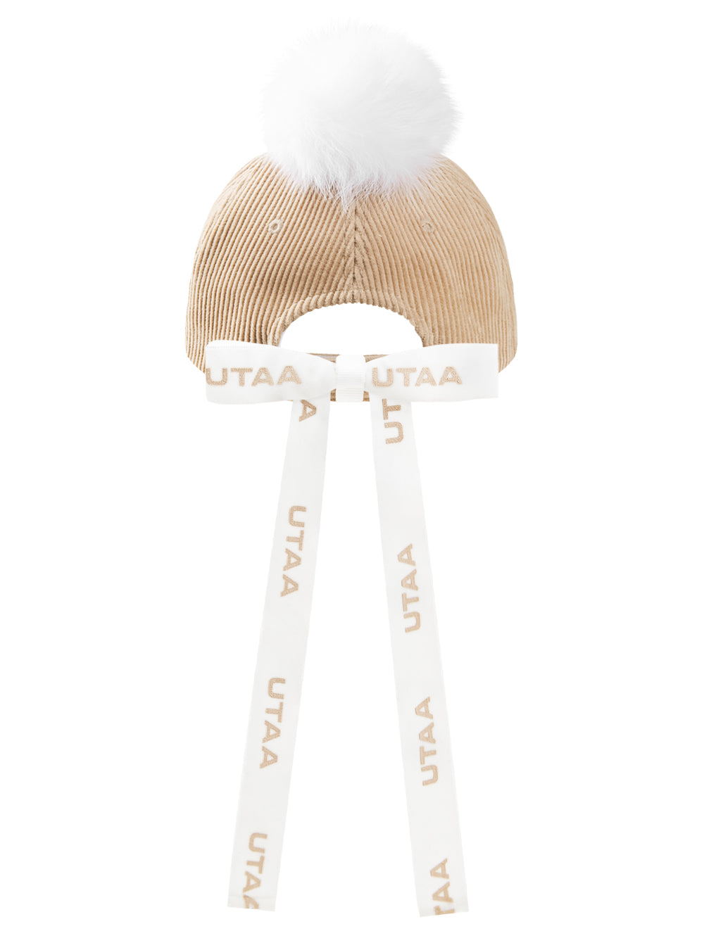 UTAA MellowCorduroyファーBallキャップ ベージュ : Women's