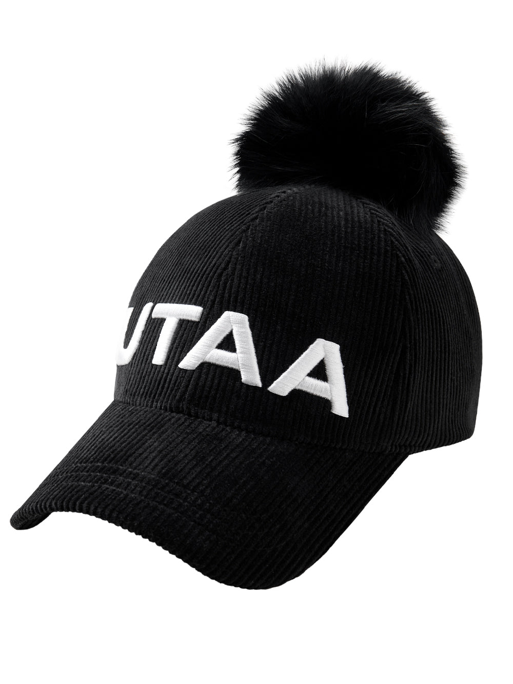 UTAA MellowCorduroyファーBallキャップ ブラック : Women's