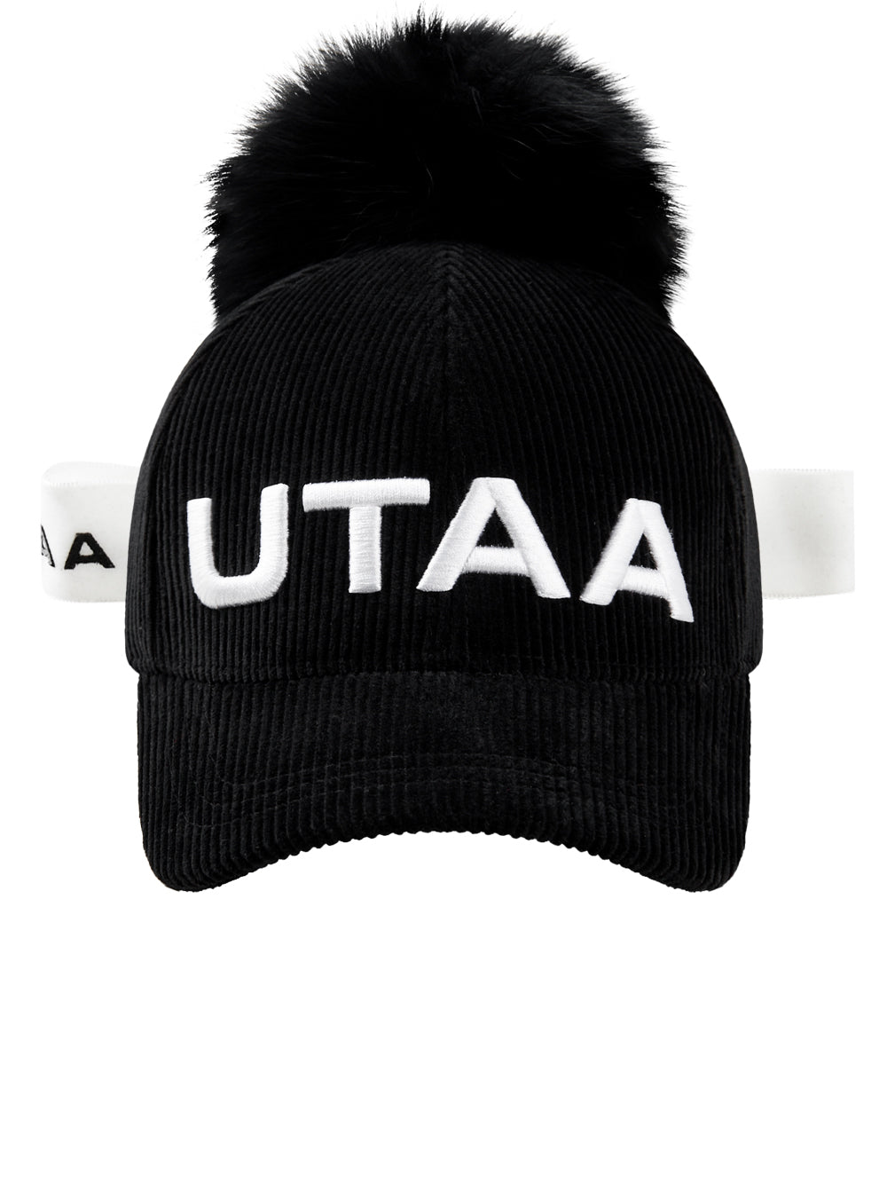 UTAA MellowCorduroyファーBallキャップ ブラック : Women's