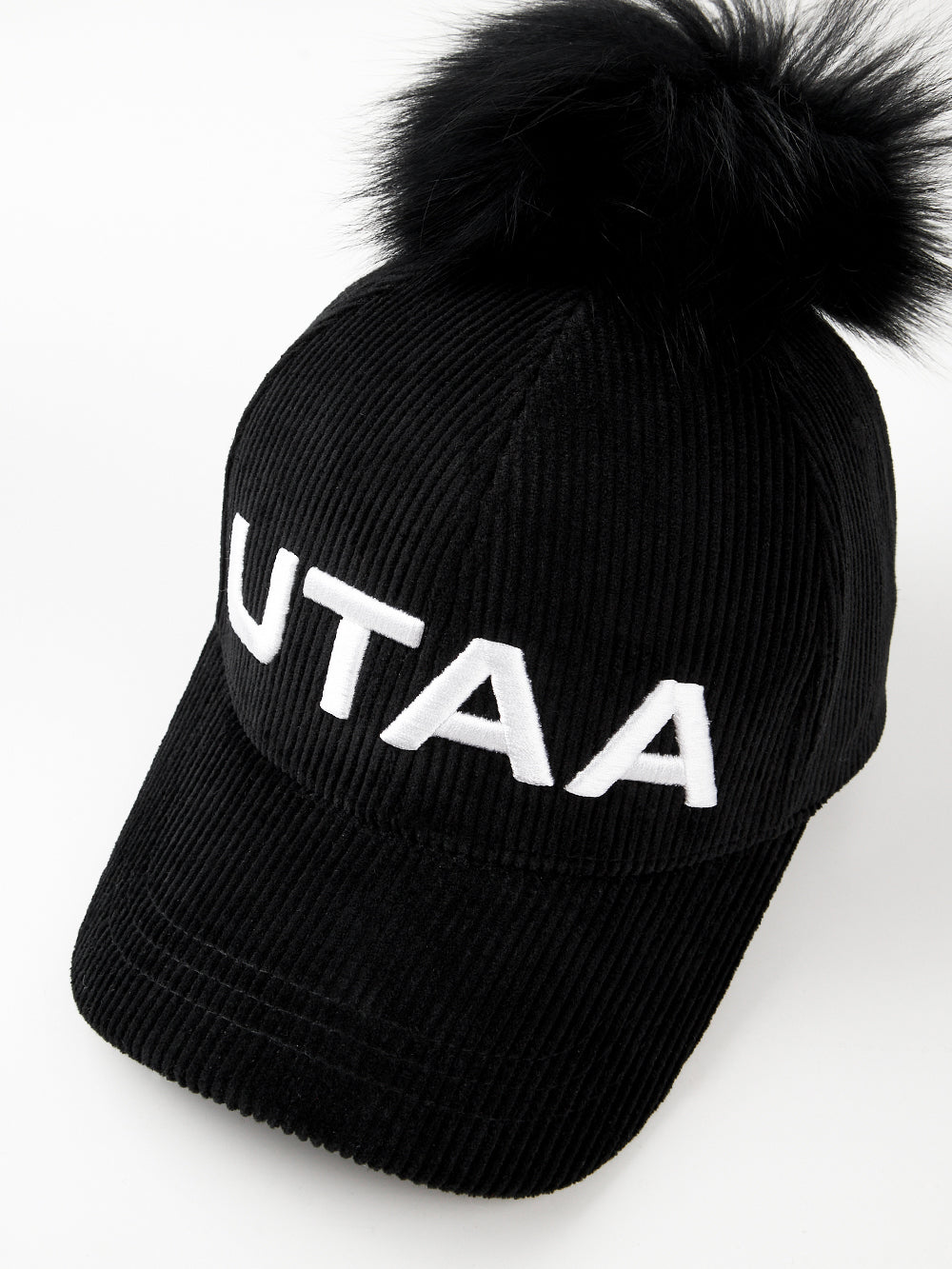 UTAA MellowCorduroyファーBallキャップ ブラック : Women's