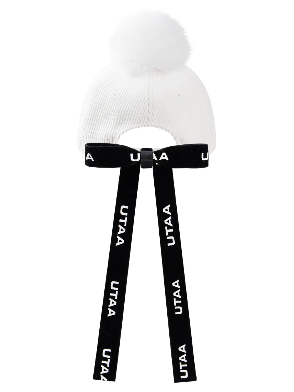 UTAA MellowCorduroyファーBallキャップ ホワイト : Women's