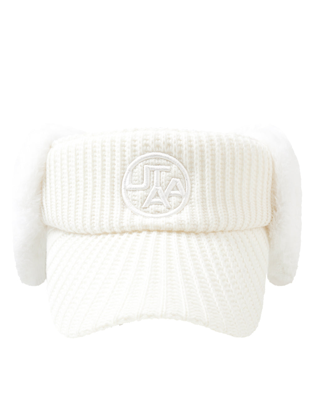 UTAA シンボルStitchニットファーバイザー : Women's