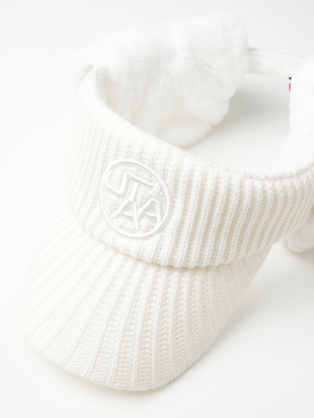 UTAA シンボルStitchニットファーバイザー : Women's
