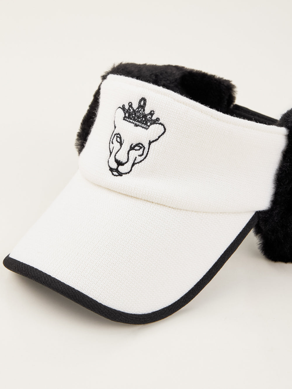 UTAA パンサーStadiumニットファーバイザー アイボリー : Women's