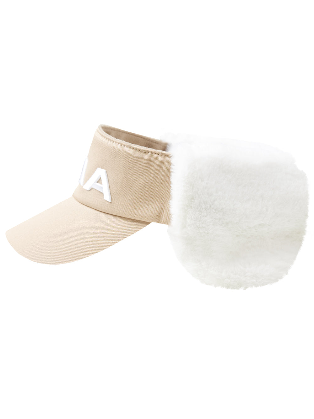 UTAA ウィンターボールドロゴファーバイザー ベージュ : Women's