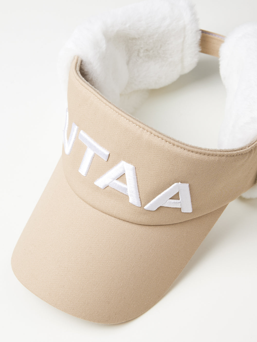 UTAA ウィンターボールドロゴファーバイザー ベージュ : Women's