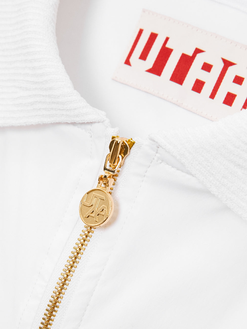 UTAA クラウンパンサーKingdomハーフZip-upジャンパー ホワイト : Women's