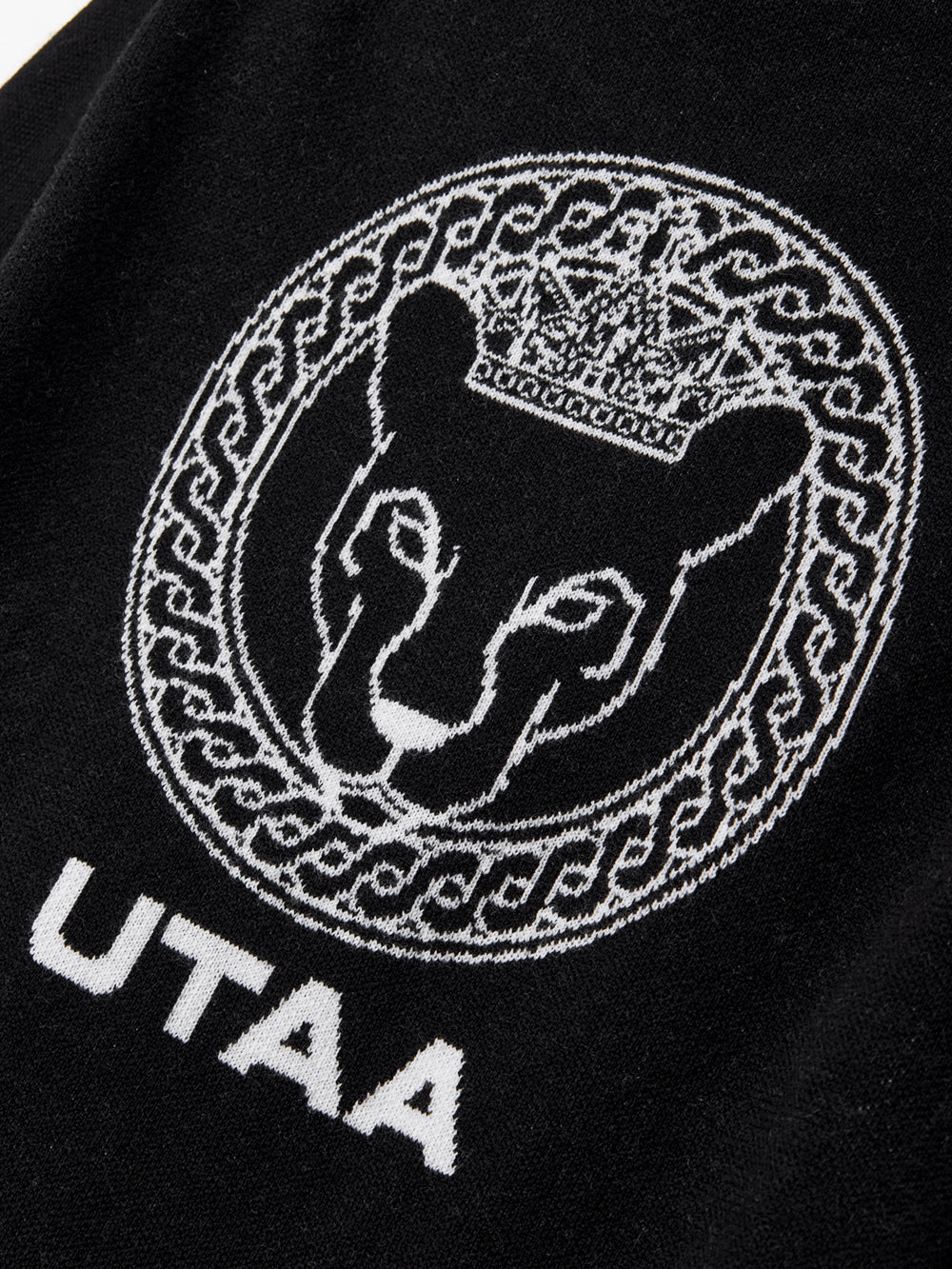 UTAA キルティングStitchニットミックスパディングジャンパー ブラック : Women's