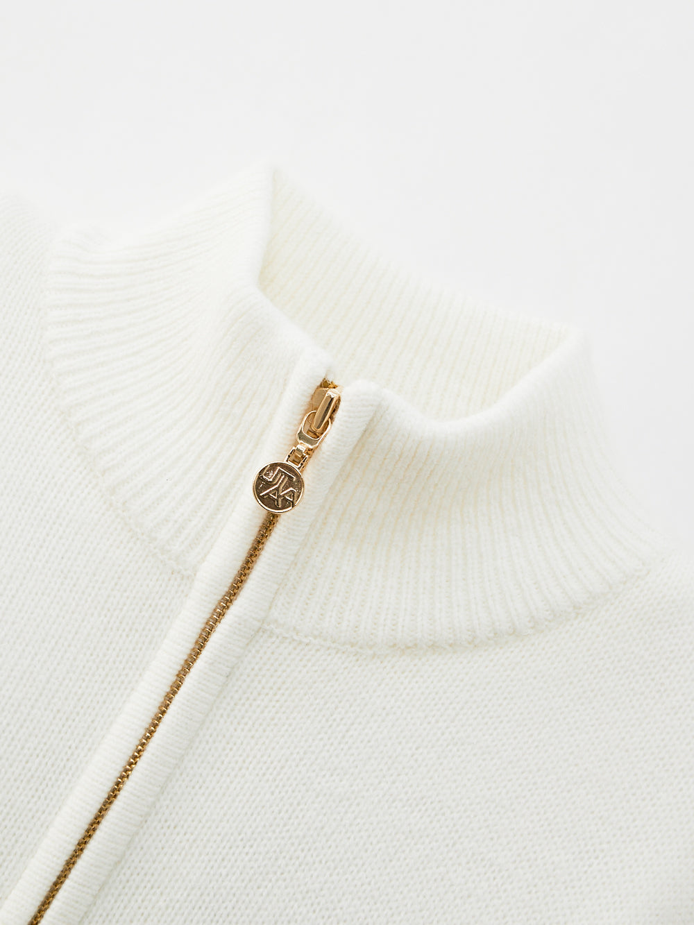 UTAA ギルトリングパンサーWappenニットZip-up ホワイト : Women's