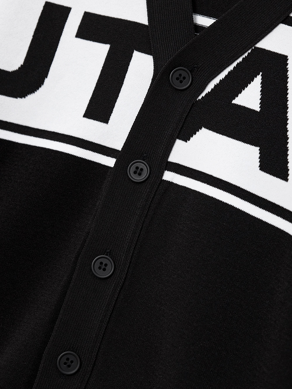 ユタ モノローグロゴニットカーディガン:男性用