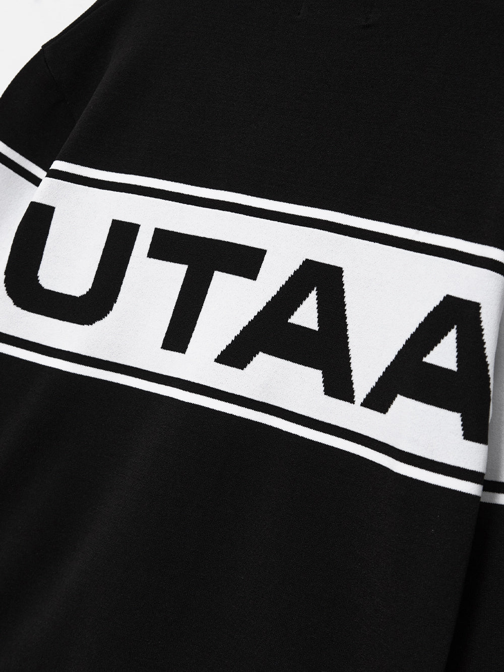 ユタ モノローグロゴニットカーディガン:男性用