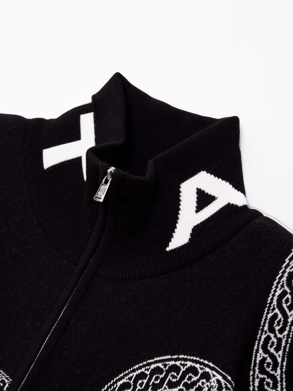 UTAA リングパンサーカラースタンプハーフZip-upニット : men's